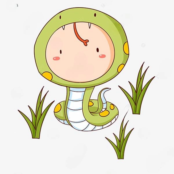 hình ảnh con rắn chibi