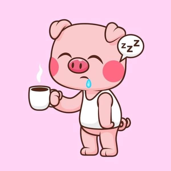 hình ảnh lợn chibi cute