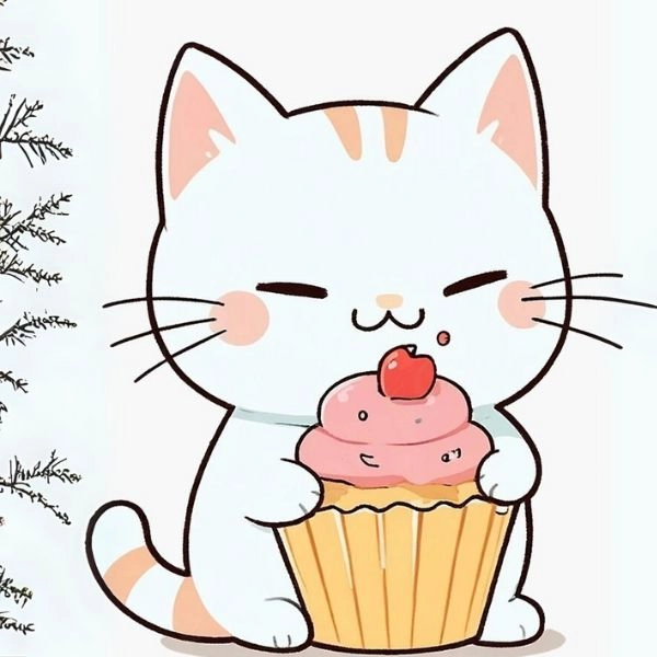 Ảnh mèo cute hoạt hình sinh động