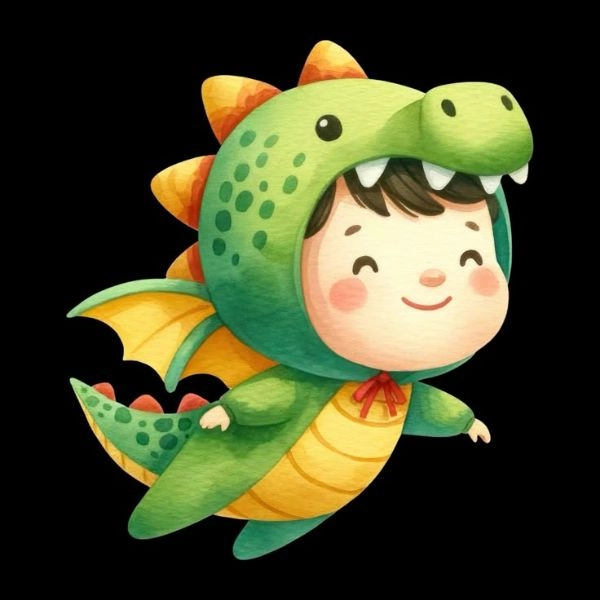 hình nền rồng chibi cute 