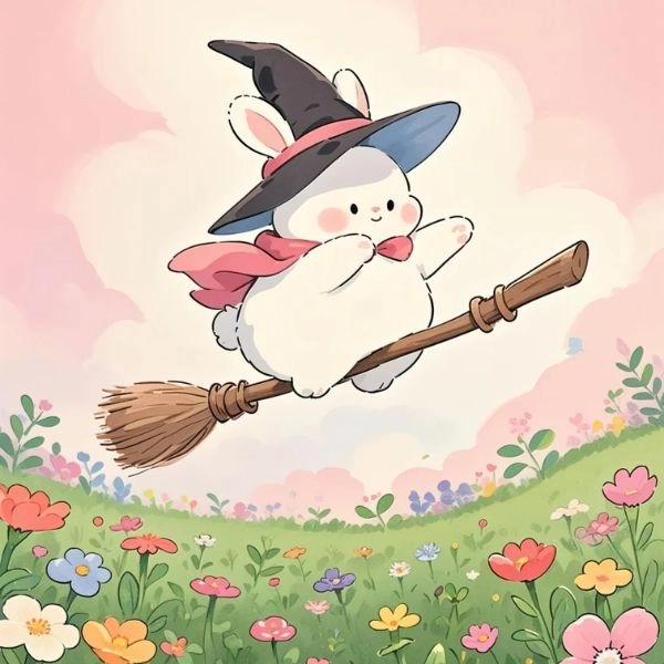Hình thỏ hoạt hình chibi cute