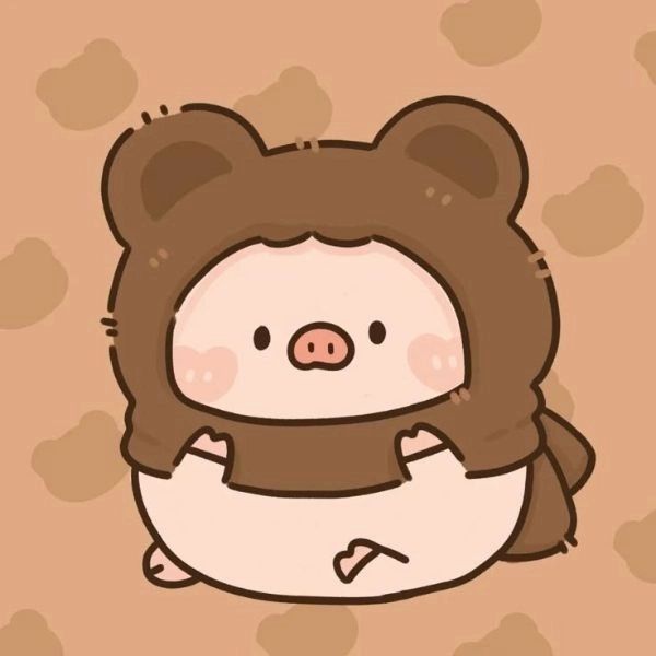hình chibi con heo dễ thương