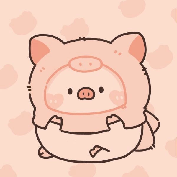 hình chibi con heo xinh