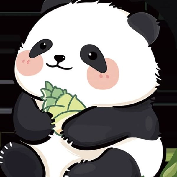 Gấu trúc chibi kiểu dễ thương