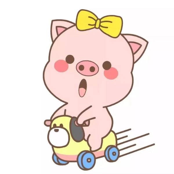 hình con heo chibi cute