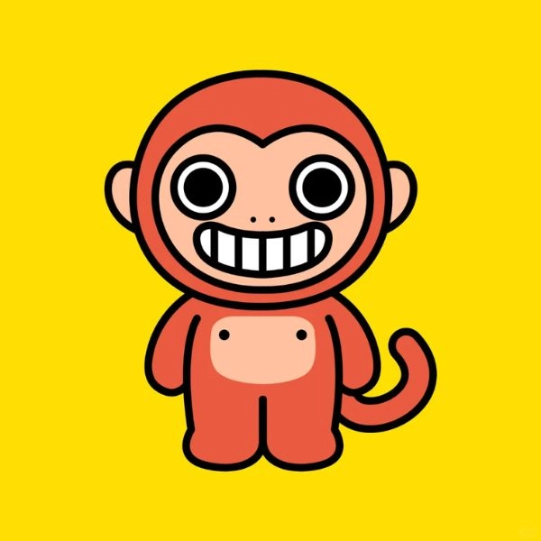 Chibi khỉ hoạt hình cute