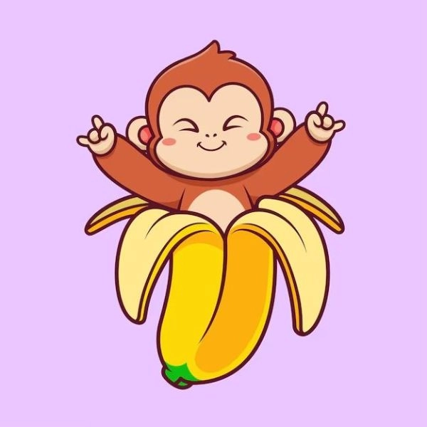 Ảnh hoạt họa con khỉ chibi