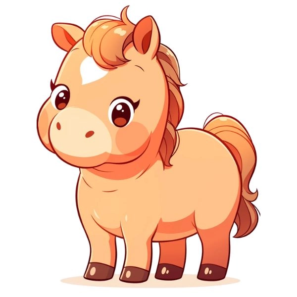 hình con ngựa chibi cute