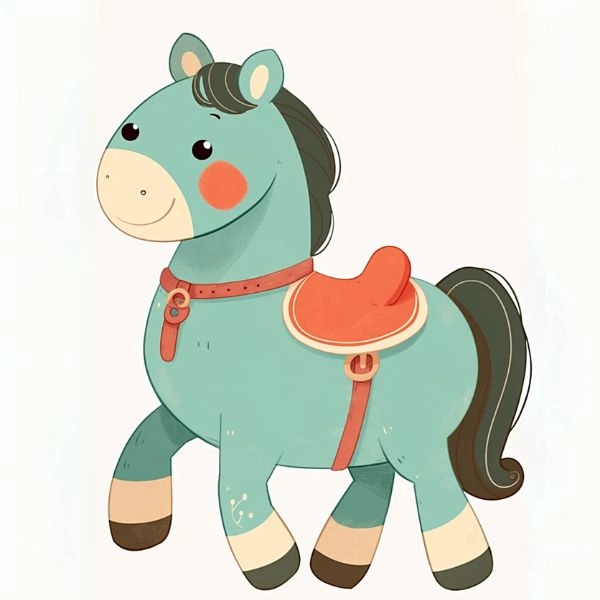 hình con ngựa chibi đáng yêu