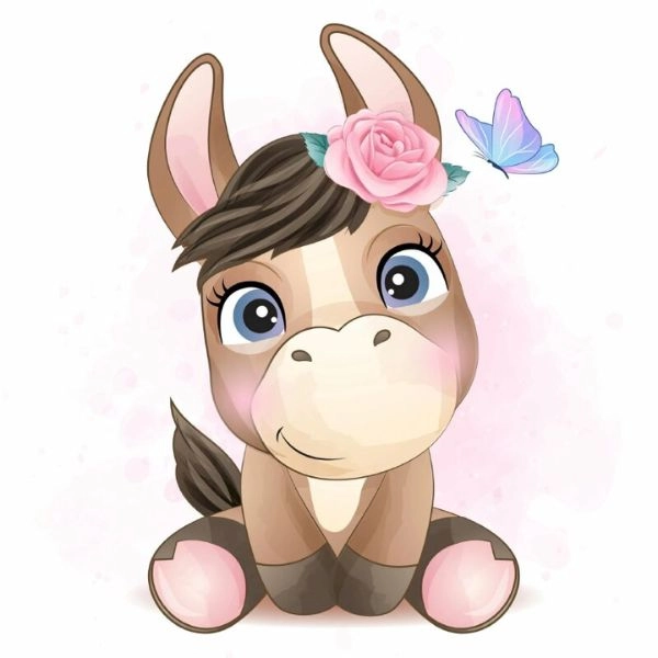 hình con ngựa chibi xinh yêu