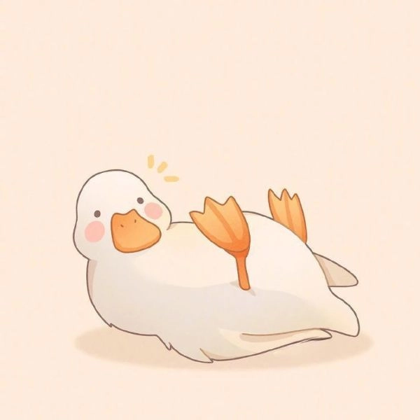 hình con vịt cute chibi