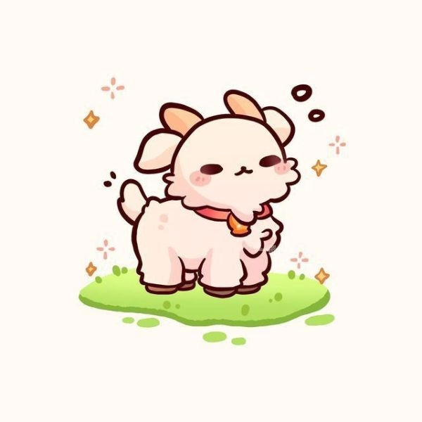 hình cừu con chibi