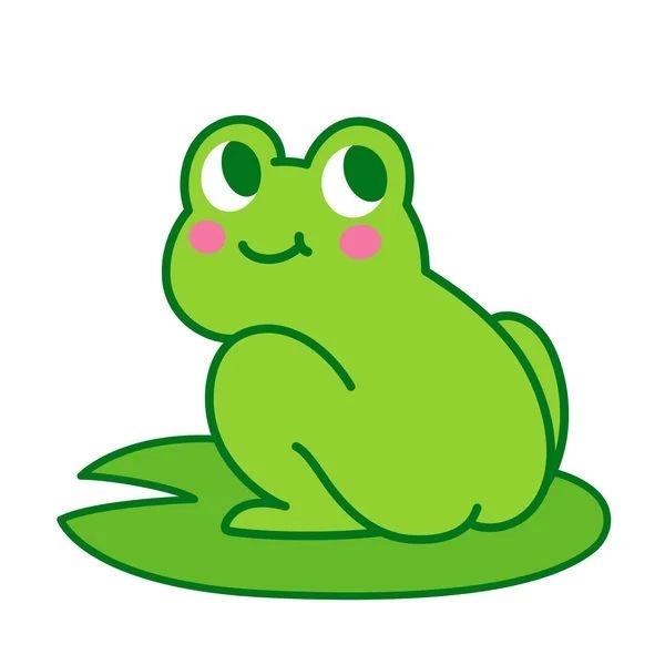 hình ếch chibi dễ thương