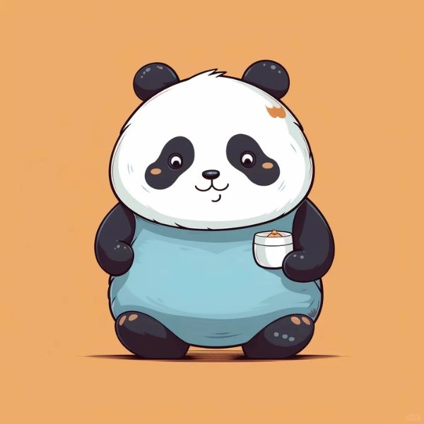 Hình ảnh chibi của gấu trúc cute