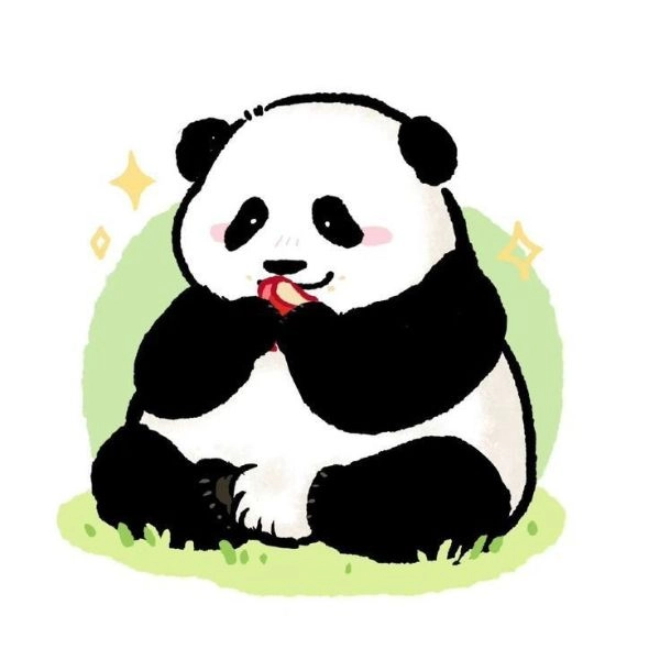 Ảnh cute gấu trúc phong cách chibi