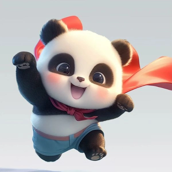 gấu trúc đỏ chibi xinh xắn