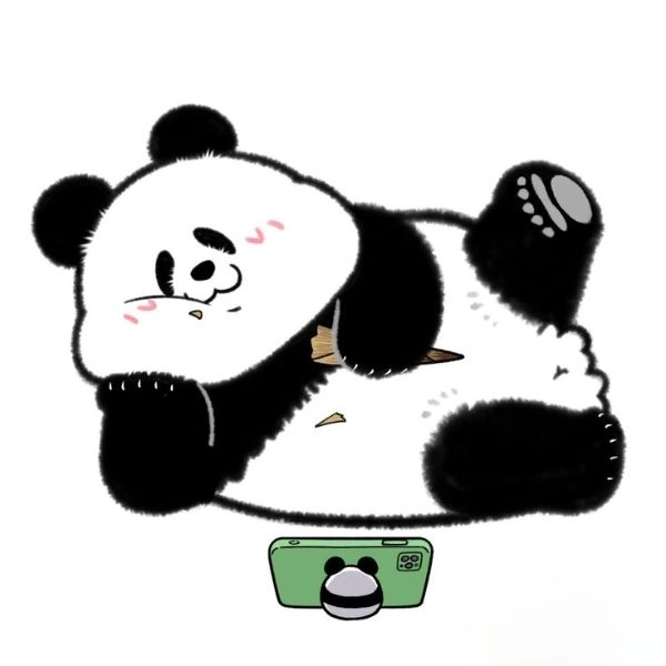 Hình gấu trúc cute chibi ngộ nghĩnh