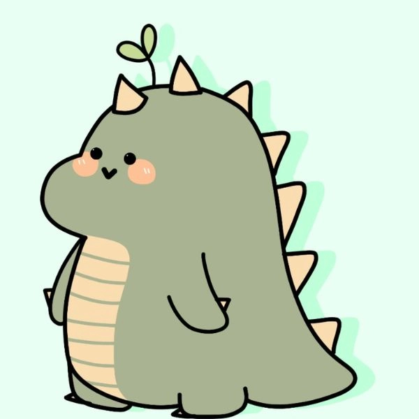 hình khủng long chibi đáng yêu