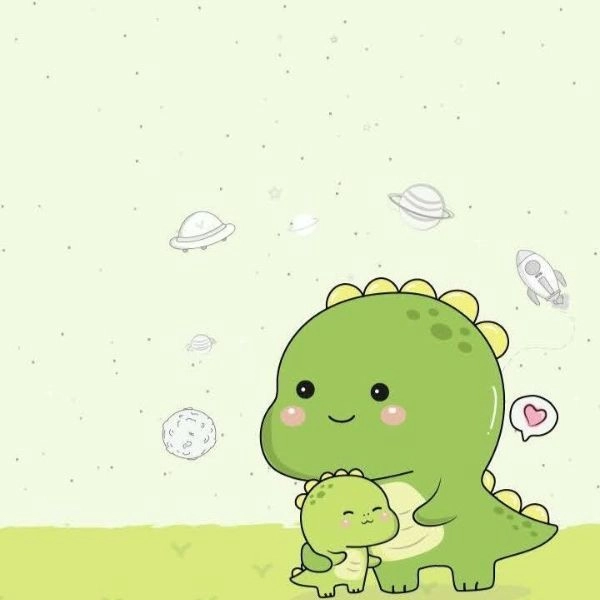 hình khủng long chibi xinh yêu