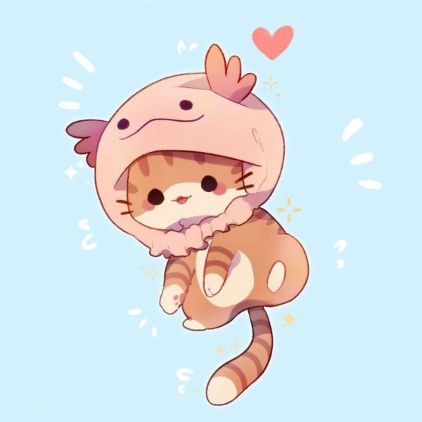 hình mèo cute chibi
