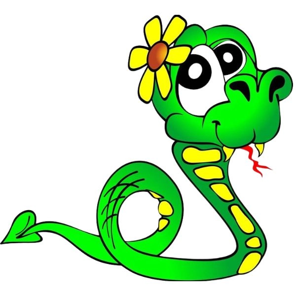 hình rắn chibi hài hước