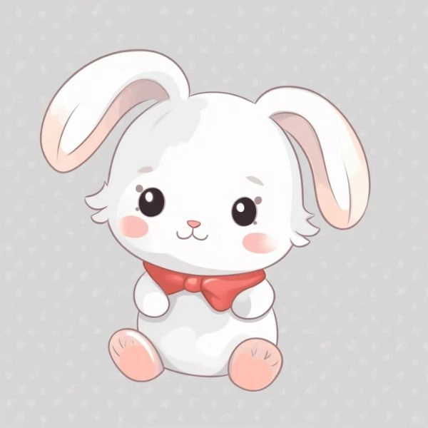 Chibi thỏ dễ thương đáng yêu