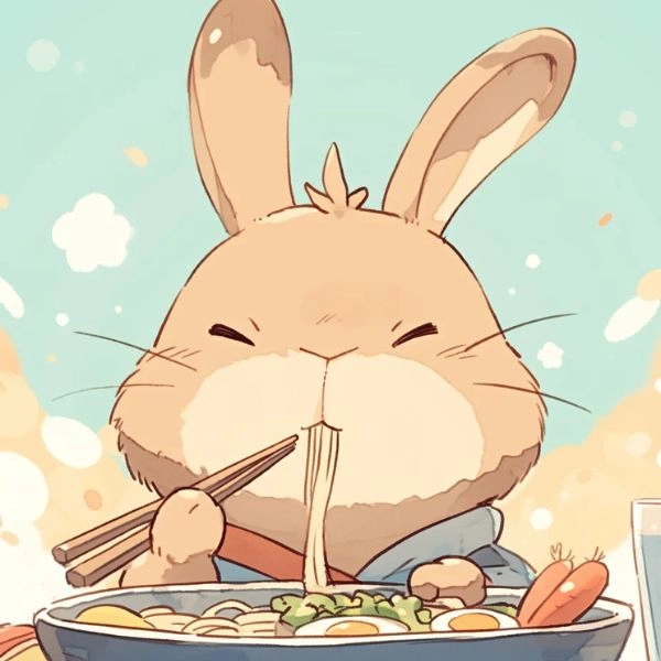 Ảnh vẽ thỏ chibi dễ thương