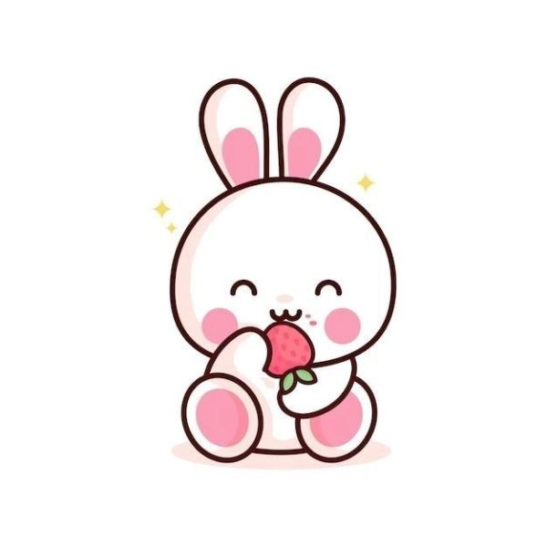 Hình ảnh con thỏ chibi dễ thương