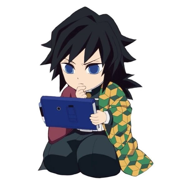 hình tomioka giyuu chibi cực dễ thương