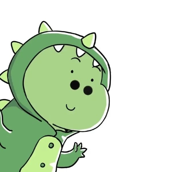 khủng long chibi dễ thương