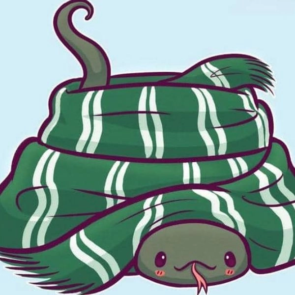 rắn chibi cute quàng khăn
