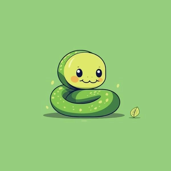 rắn chibi đáng yêu