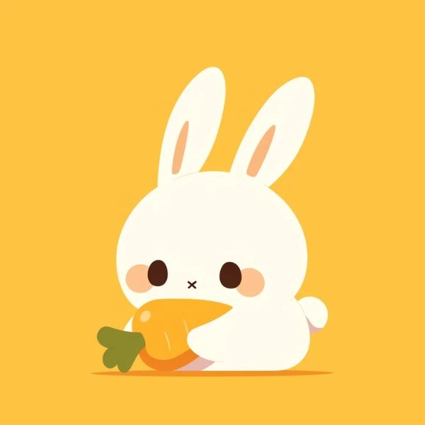 Ảnh thỏ chibi cute lung linh