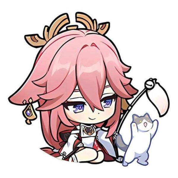 yae miko chibi đáng yêu