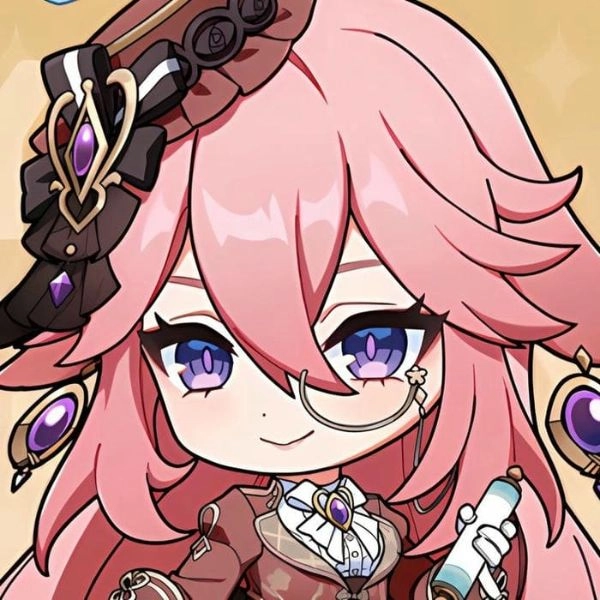 yae miko chibi đẹp